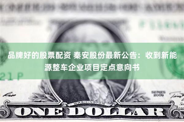 品牌好的股票配资 秦安股份最新公告：收到新能源整车企业项目定点意向书